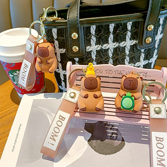 Wholesale doll keychain couple cute bag pendant car key chain