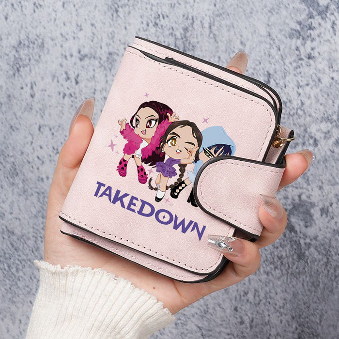 Wholesale Cute Devil Hunter PU Wallet For Women Card Holder Coin Purse Youth Campus Fashion Accessory