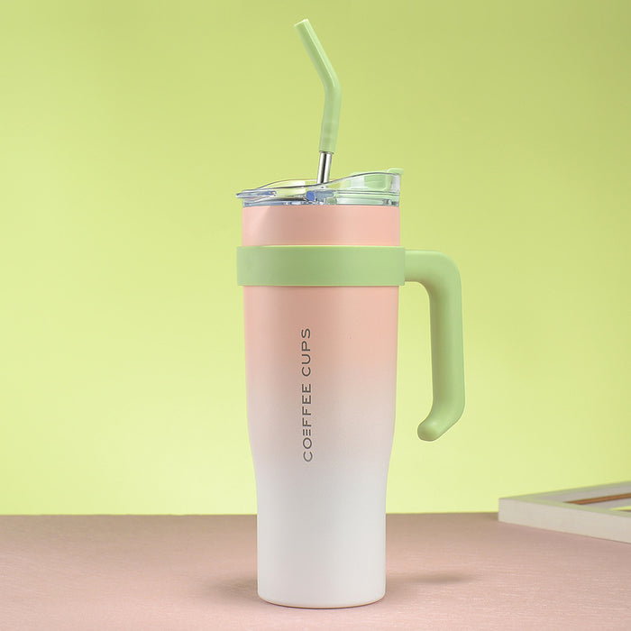 Wholesale Large capacity 304 stainless steel car ice bullies cup with straw 40oz