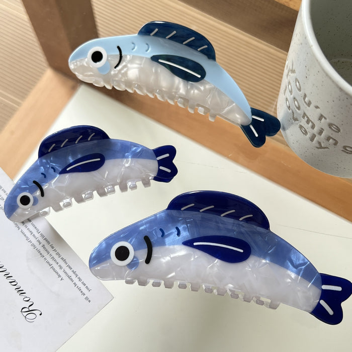 Wholesale Sardine Grab Clip Hair Grab Cartoon Back of Head Clip All-match