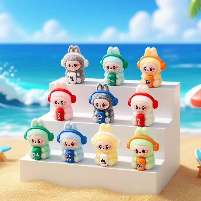 Wholesale 10pcs Cute flocked bunny resin jewelry accessories