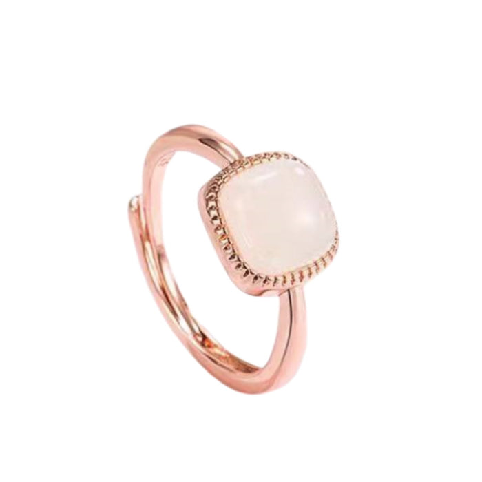 Wholesale Minimalist ring, women's jade ring, niche design, new style