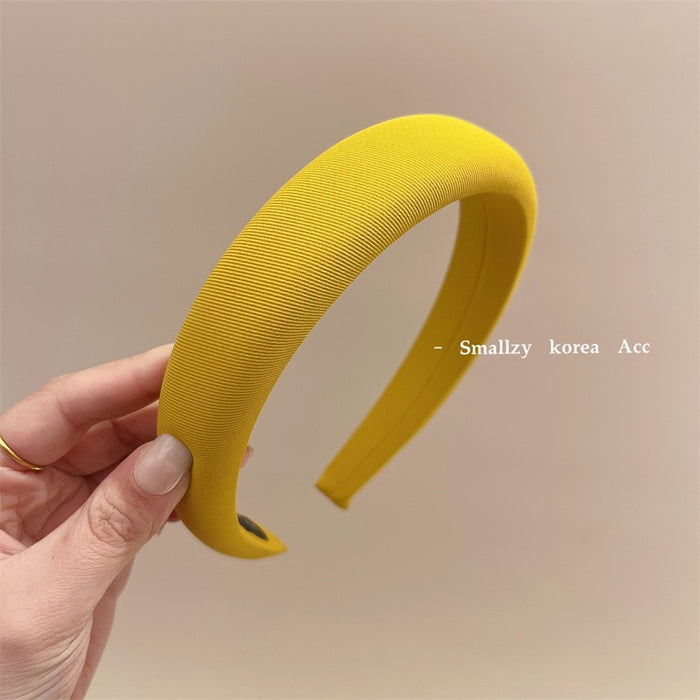 Wholesale Solid color fabric headband with versatile hair clips and external headband