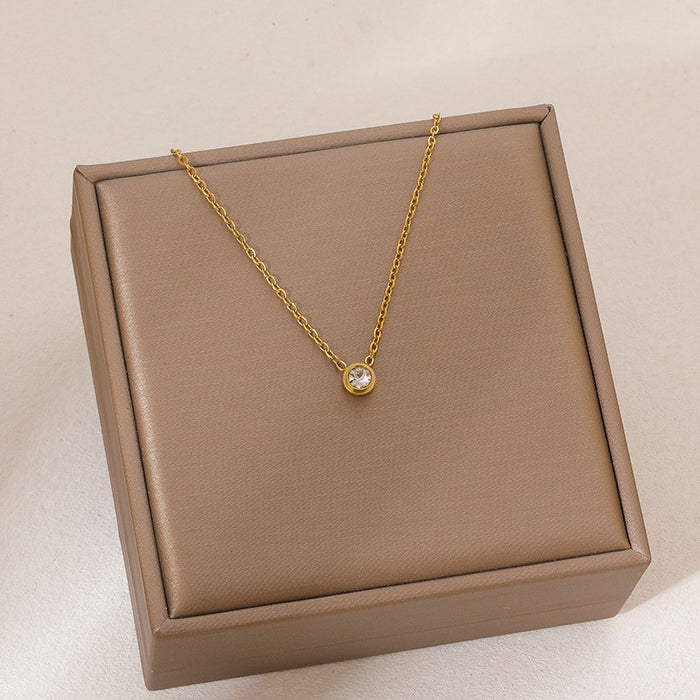 Wholesale Stainless Steel Clavicle Chain Necklace — Asymmetrical Design featuring a Bowknot  Rhinestone Accents  and Heart Pendant