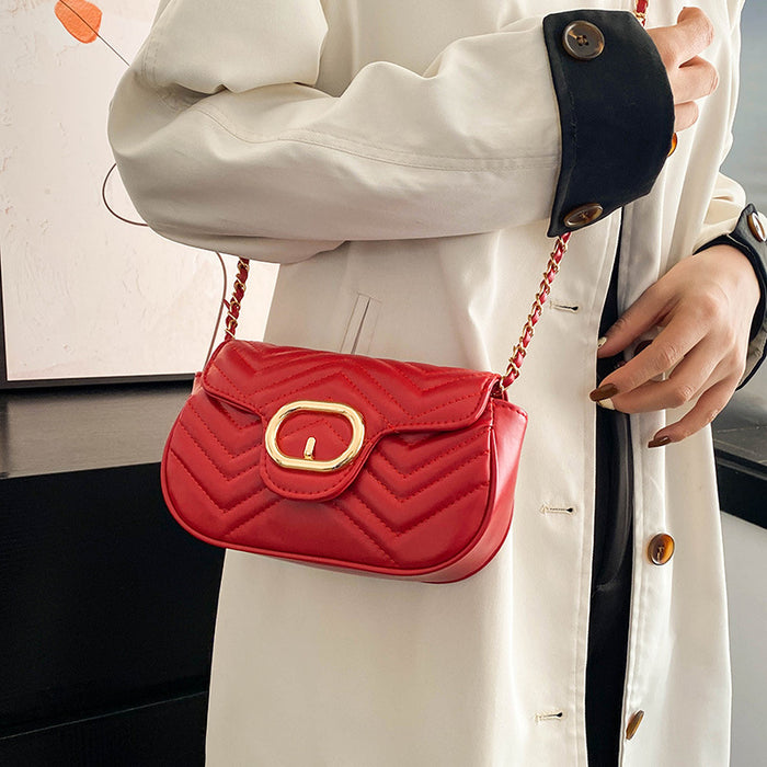 Wholesale One-shoulder Embroidery Chain Crossbody Small Square Bag JDC-SD-HT009