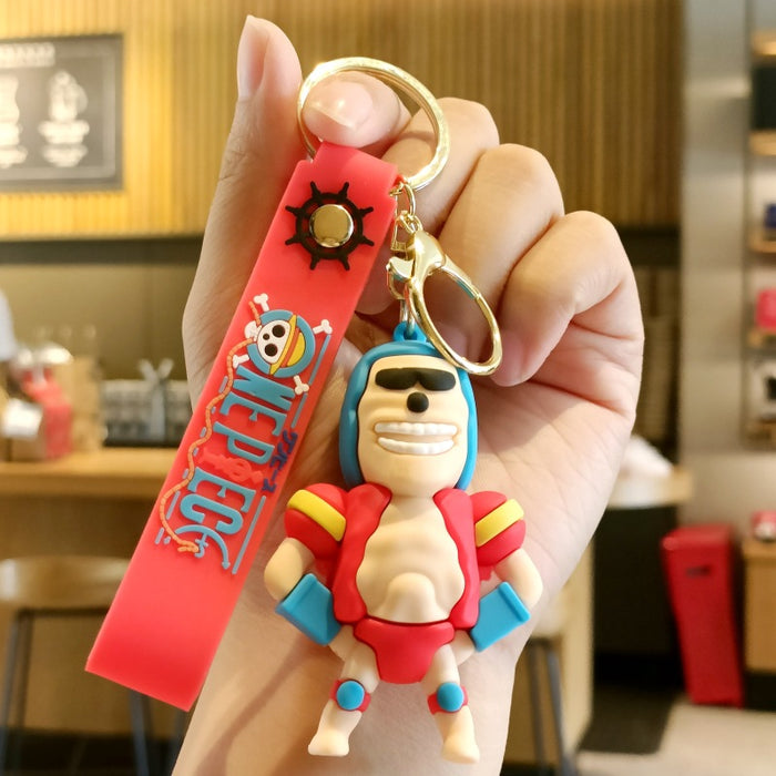 Wholesale Cute 3D Doll Silicone Keychain JDC-KC-MingT147