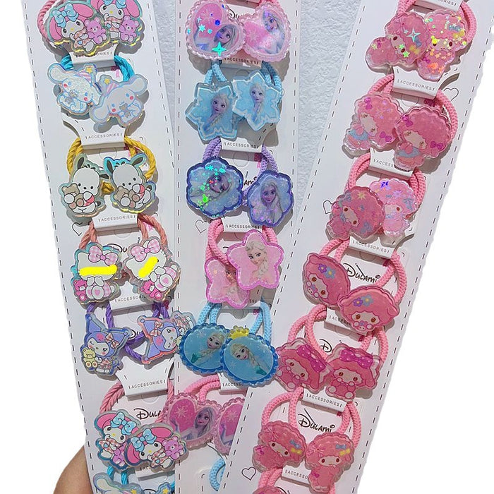 Wholesale 10PCS Cartoon Acrylic Hair Tie (S)JDC-HS-YuWei008