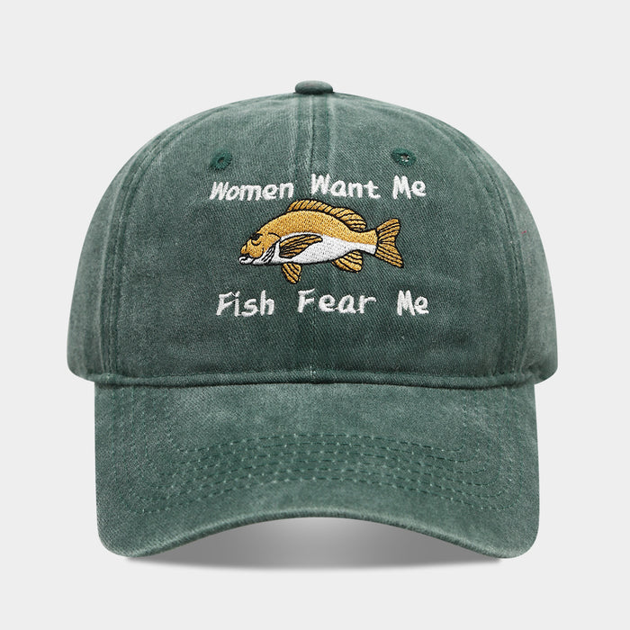 Wholesale Women' s embroidered baseball cap men' s fishing hat