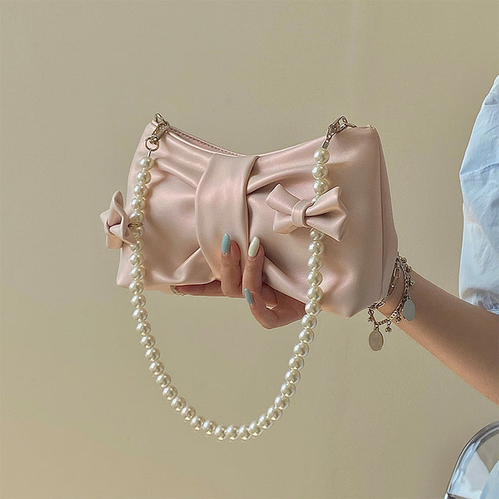 Wholesale Polyester Pearl Cloud Shoulder Bag JDC-SD-DRS015