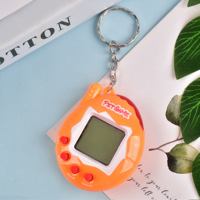 Wholesale Electronic Pet Machine Handheld Game Console Plastic Keychain JDC-KC-BJD003