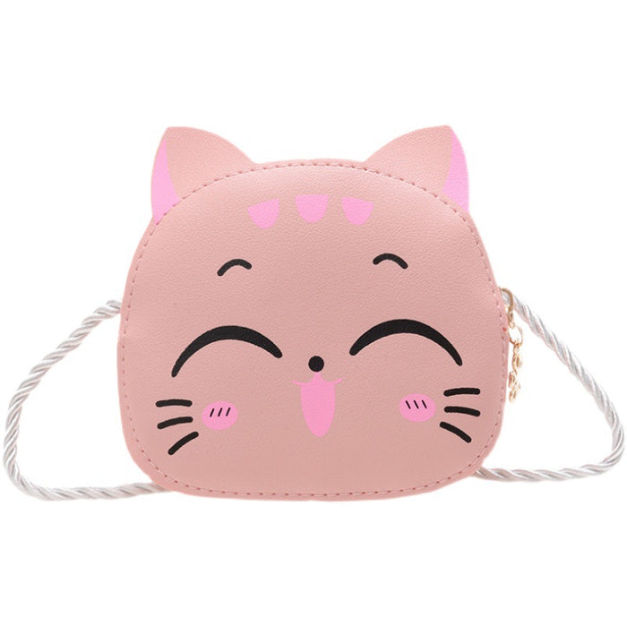 Wholesale Simple mini princess coin purse, cute and fashionable children's diagonal cross bag, cartoon bag