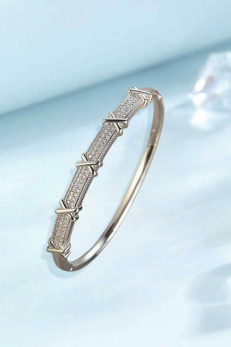 Wholesale Minimalist Zircon Bracelet For Women Gold Plated Copper Jewelry Accessory Trendy Everyday Wear Boutique Resale