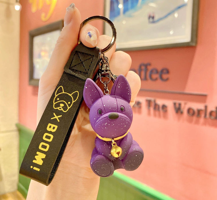 Wholesale Resin Starry Sky Puppy Keychain JDC-KC-ShuoT023