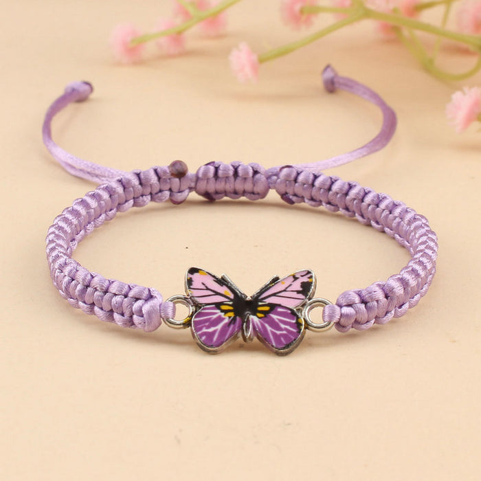 Wholesale Butterfly Bracelet Couple Handmade Woven JDC-BT-SX019