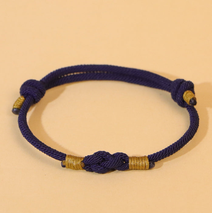 Wholesale Red rope everlasting longing for each other lovers bracelet jewelry keepsake commemorative diamond knot bracelet hand woven hand rope