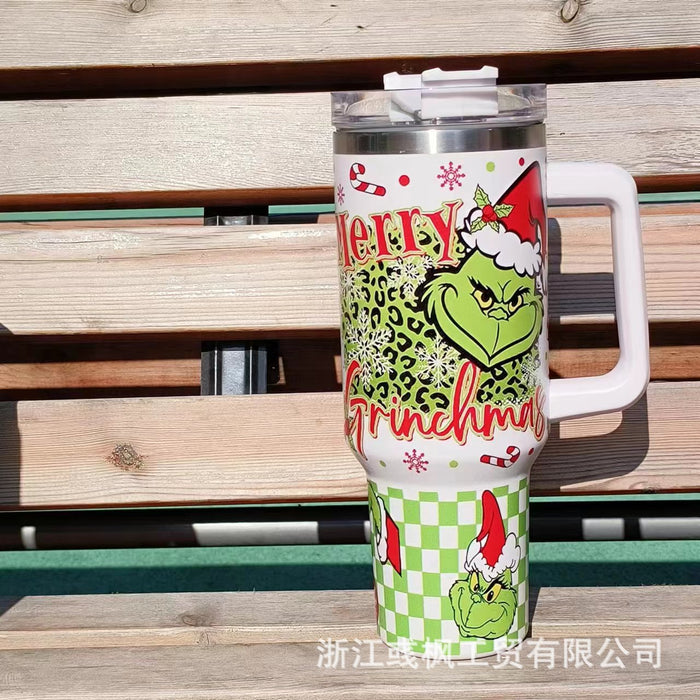 Wholesale 304 Stainless Steel Christmas Series 40oz Insulated Car Cup MOQ≥2