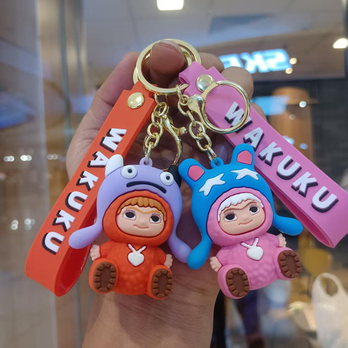 Wholesale Cartoon Soft PVC Keychain Charm