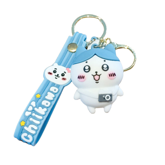 Wholesale   Cartoon Keychain Couple School Bag Pendant Car Key Chain Accessories