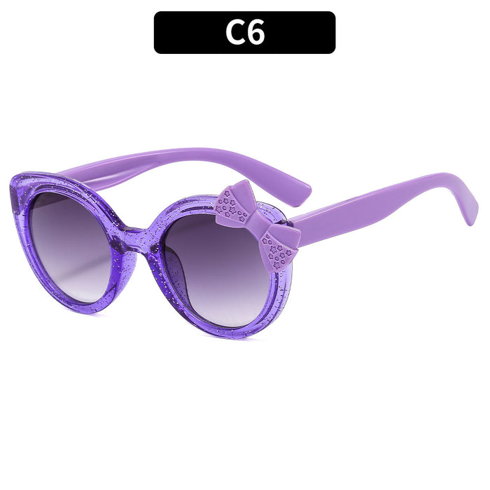 Wholesale Children's Bow Anti-UV PC Sunglasses JDC-SG-XIa075