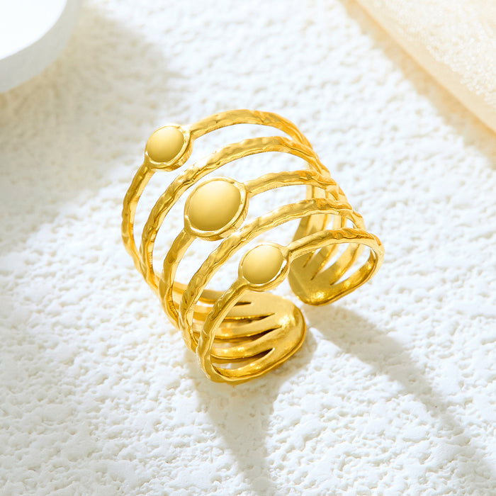 Wholesale Titanium steel ring, niche, high-end, light luxury, non fading hand jewelry, stainless steel plain ring