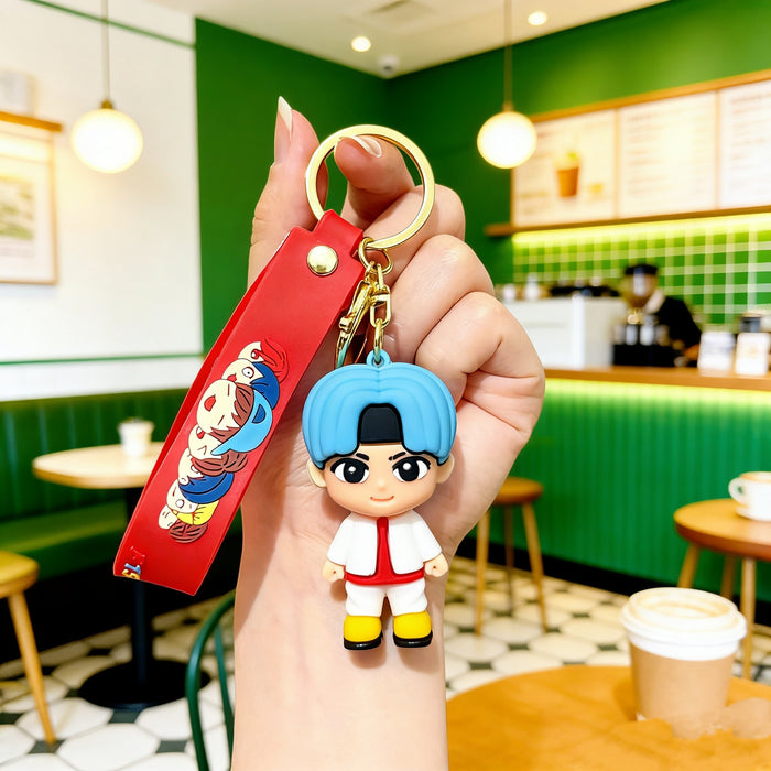 Wholesale Soft Rubber 3D Doll Keychain Backpack Pendant Trendy Decorative Accessory Gift