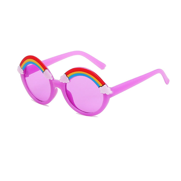 Wholesale Cartoon Children's Anti-UV Rainbow PC Sunglasses JDC-SG-ZS014