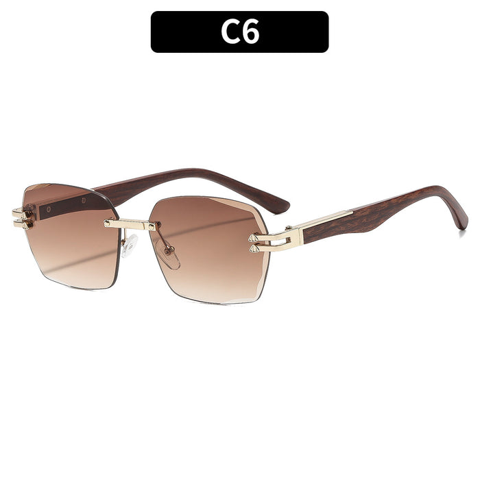 Wholesale Street Snap Frameless Square Sunglasses UV400 Fashion Accessory for Resale