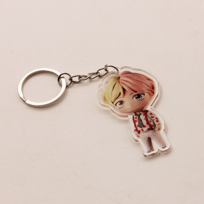 Wholesale Cartoon Frosted Acrylic Keychain JDC-KC-HanTian006