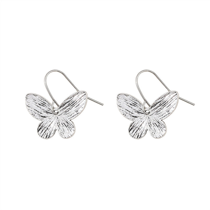 Wholesale 2pcs Retro Long Butterfly Simple Statemente Earrings