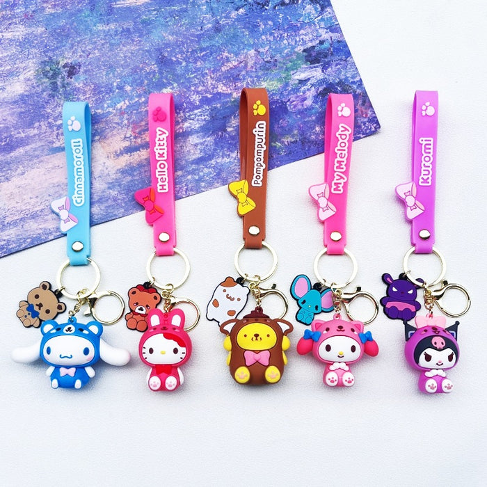 Wholesale PVC Cartoon Doll Keychain JDC-KC-WuYi201