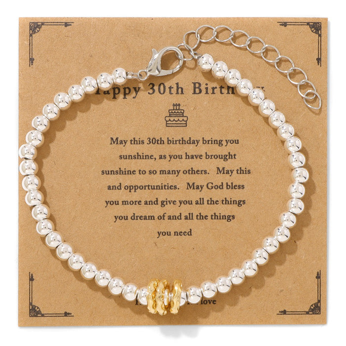 Wholesale 4mm silver hematite bracelet with 18k gold plated spacers and adjustable lobster clasp