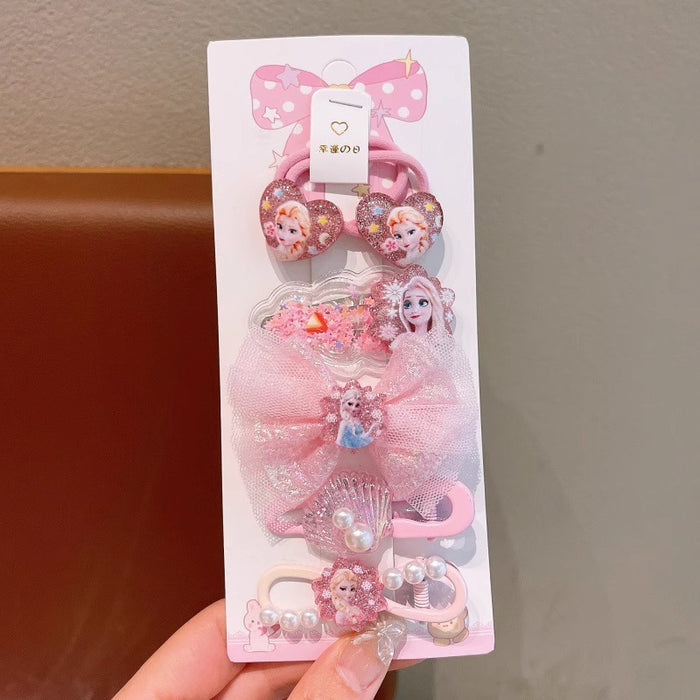 Wholesale Cute Cartoon Kids'  Hair Clip and Hair Scrunchies Set
