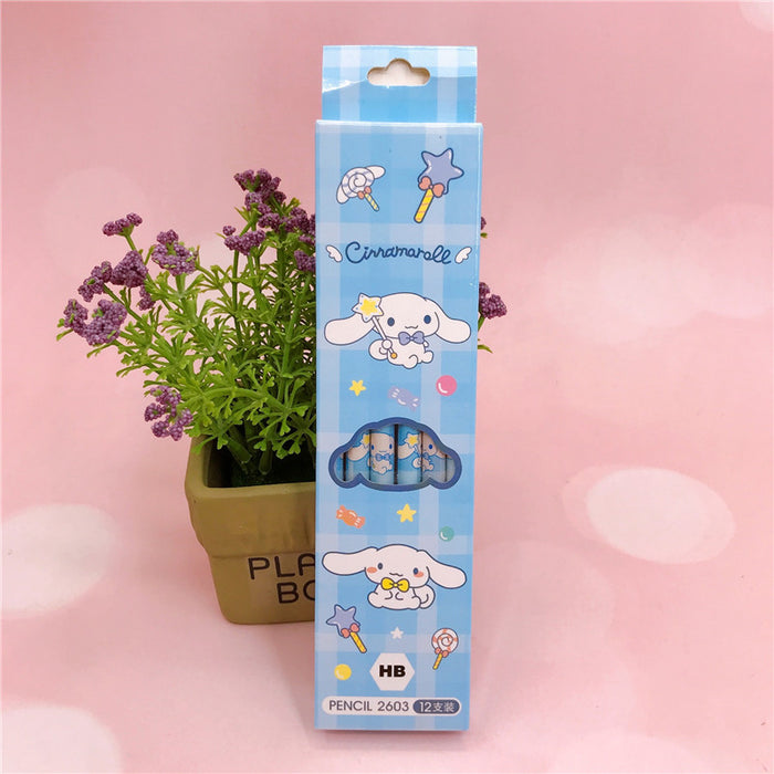 Wholesale Cartoon 12 Pieces Box Wooden Pencil JDC-PC-YaLL001