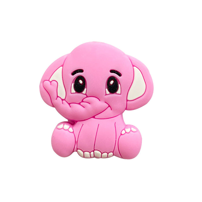 Wholesale Silicone Elephant Teething Beads JDC-BDS-WDX005