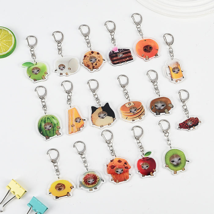 Wholesale Cute Cartoon Acrylic Keychain JDC-KC-XBK008