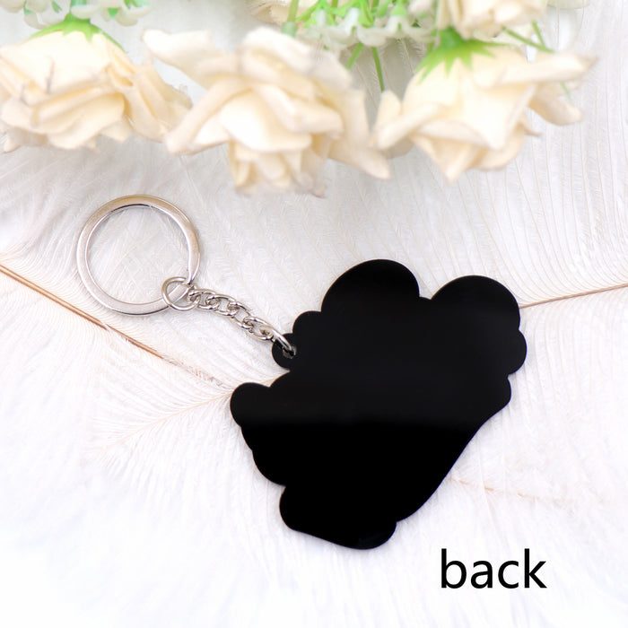 Wholesale Black History Acrylic Tassel Keychain JDC-KC-XiaoYan005