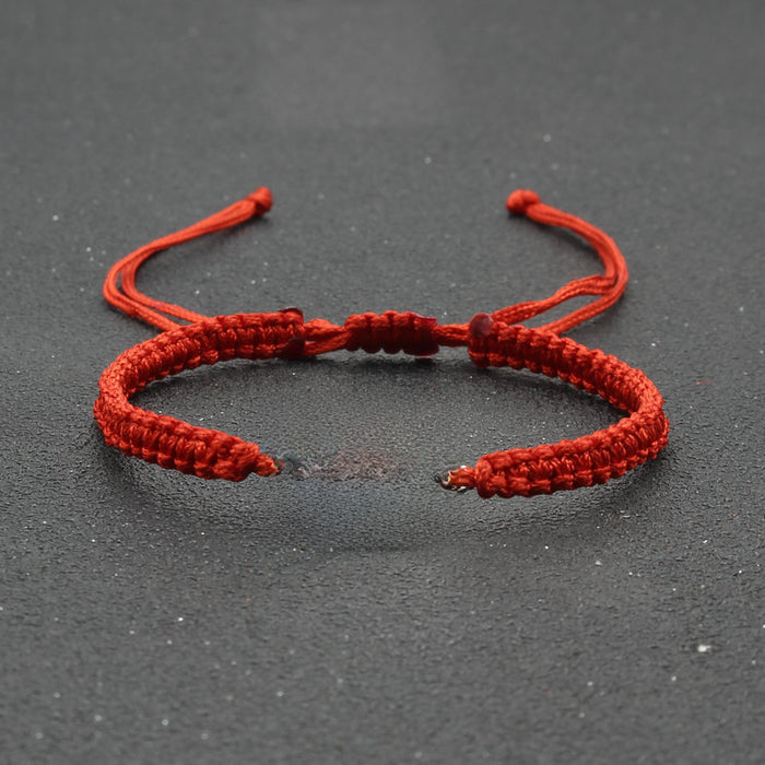 Wholesale  jewelry stainless steel round OM bracelet hand-woven adjustable hand rope