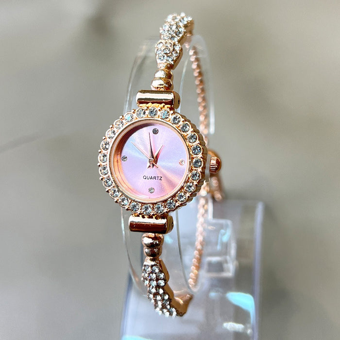 Wholesale bracelet watch ladies quartz watch fashion alloy diamond snake watch
