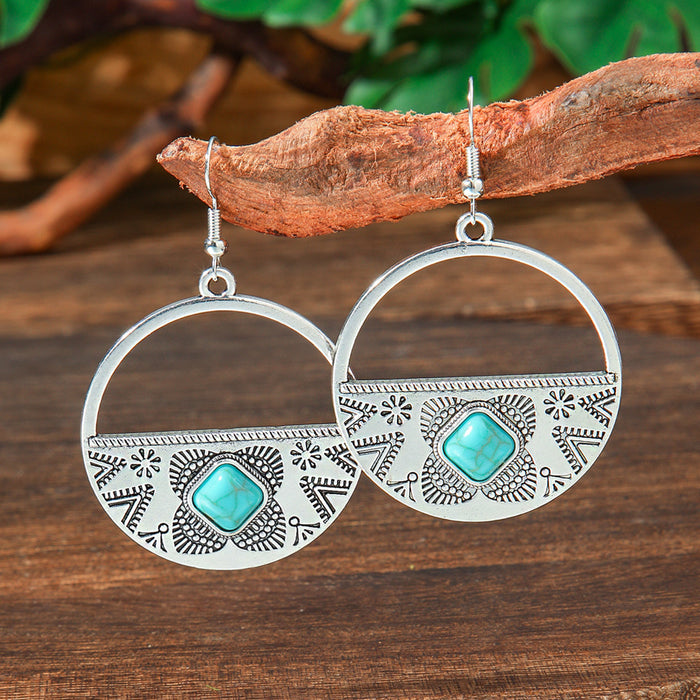 Wholesale Bohemian Drop Acrylic Earrings Vintage Fashion Accessory MOQ≥2