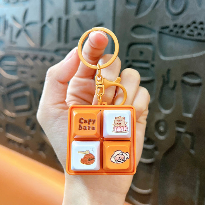 Wholesale Light-emitting sound four-key keychain
