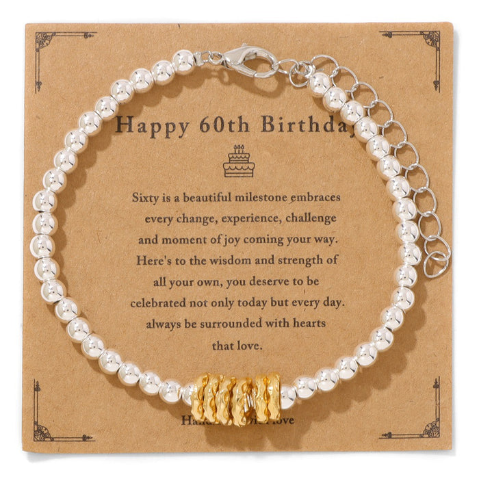 Wholesale 4mm silver hematite bracelet with 18k gold plated spacers and adjustable lobster clasp