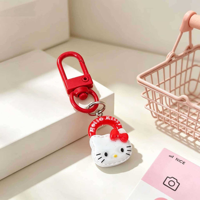 Wholesale Cute Cartoon Resin Cat Handbag Keychain Charm Girl Bag Pendant Gift Boutique Resale
