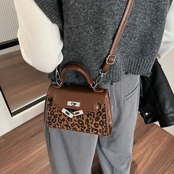 Wholesale Retro leopard print cross-body shoulder bag