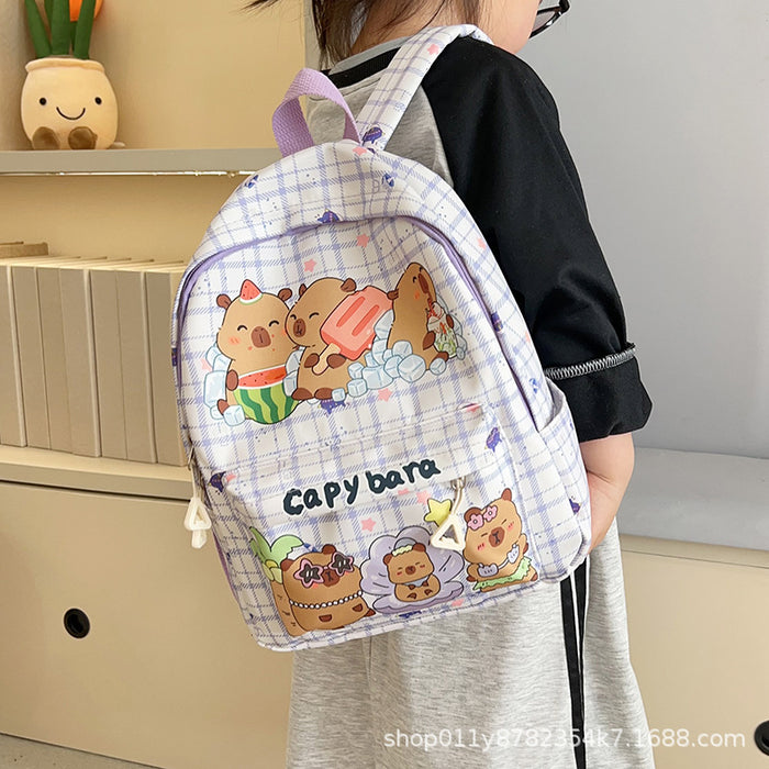Wholesale Children' s cute cartoon print backpack