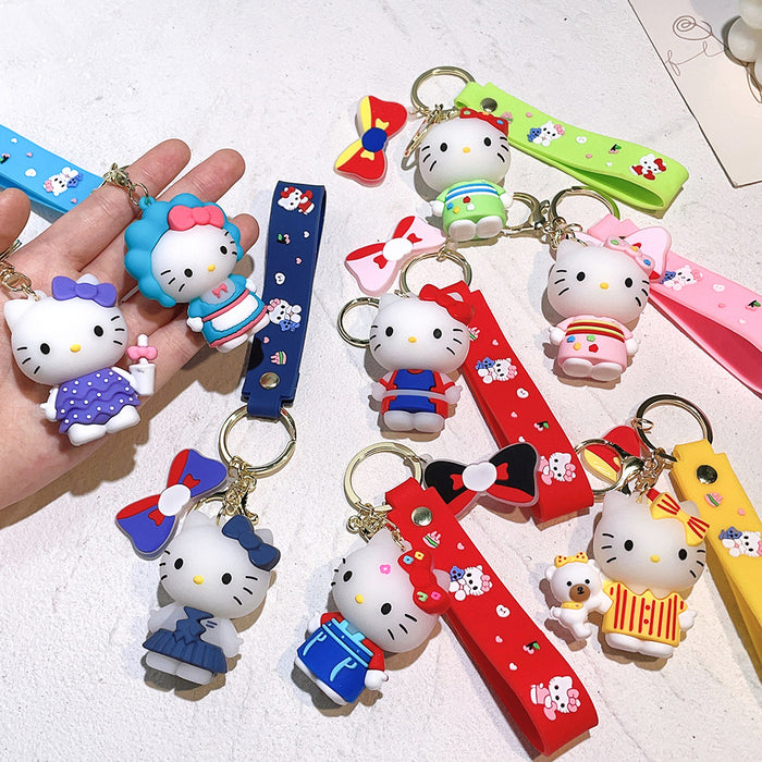 Wholesale PVC Cartoon Doll Keychain JDC-KC-Qiwei023