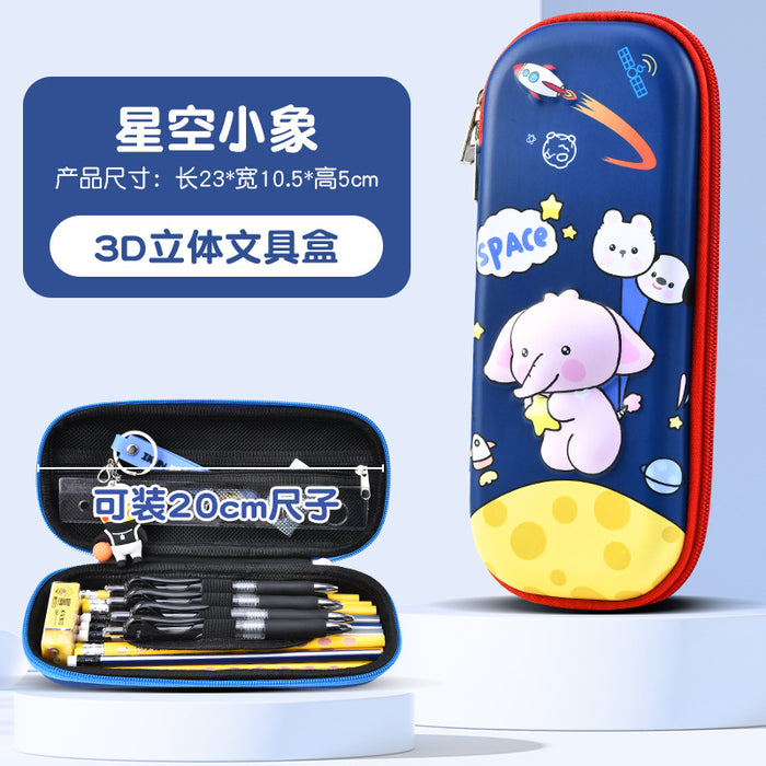 Wholesale Cartoon Pencil Case for Primary School Students Large Capacity Storage