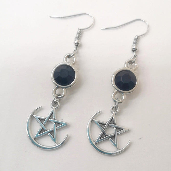 Wholesale Gothic Pentagram Sword Dagger Alloy Earrings JDC-ES-LCR002