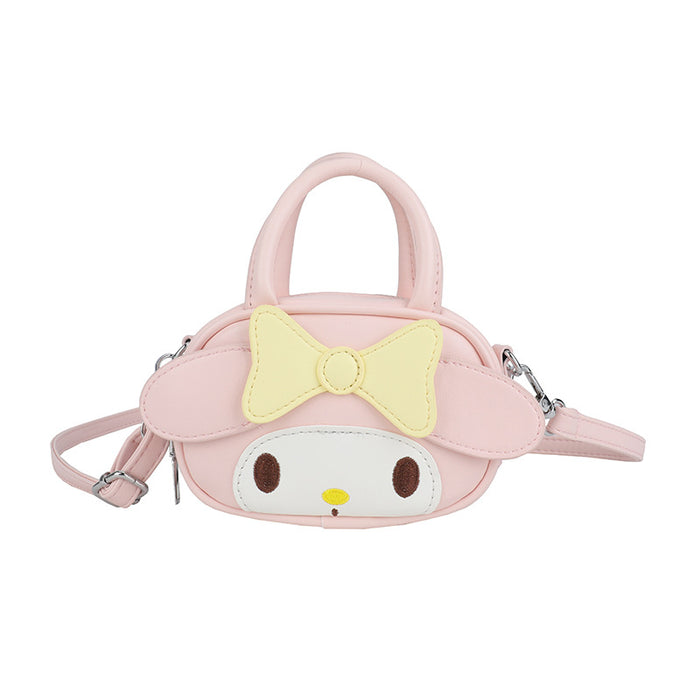 Wholesale Cartoon Bowknot Girls Handbag with Anime Pattern Cute PU Leather Crossbody Bag