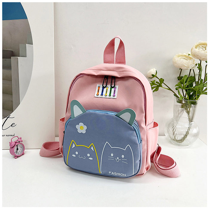 Wholesale Oxford Cloth New Texture Simple Children's Backpack JDC-BP-YuanDuo043