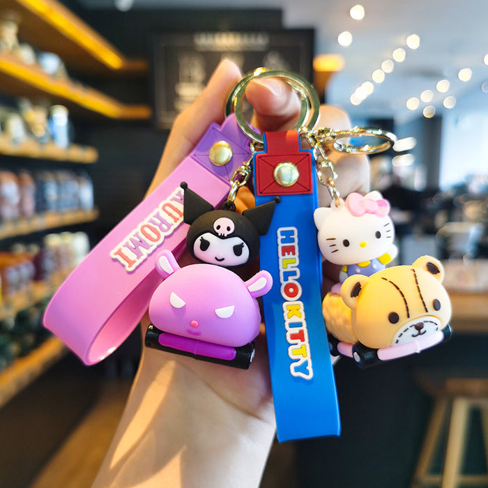 Wholesale Cartoon Silicone Doll Keychain JDC-KC-Tingm300